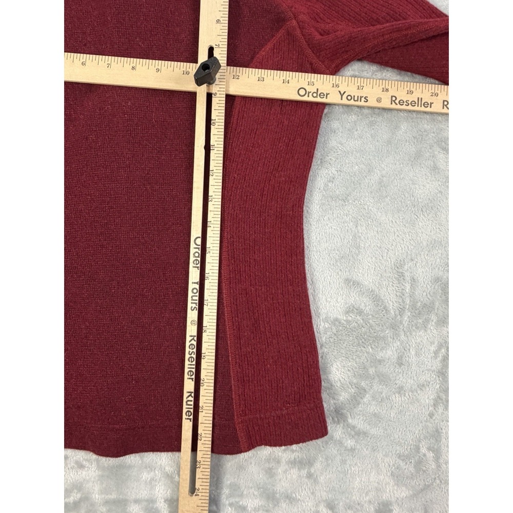Mountain Hardwear Jacket Women's Small Red Full Zip Wool Blend Sarafin Sweater - Picture 8 of 10